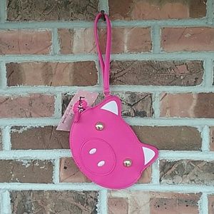 Betsey Johnson Pig Wristlet